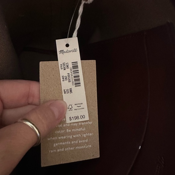 The Essential Bucket Tote Madewell NWT Color Soft Mahogany - Picture 15 of 15